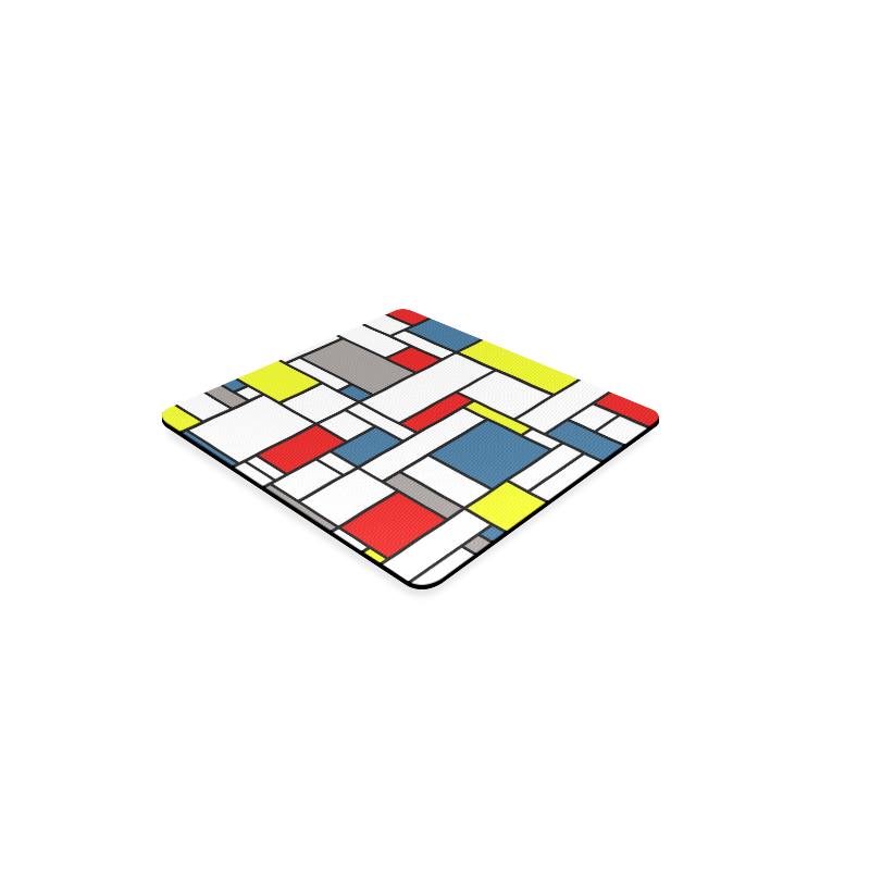 Mondrian style design Square Coaster