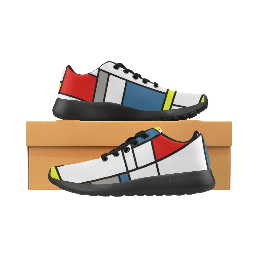 Mondrian style design Women’s Running Shoes (Model 020)