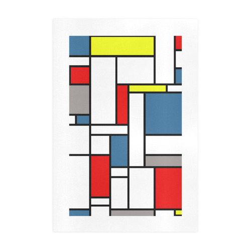 Mondrian style design Art Print 19‘’x28‘’