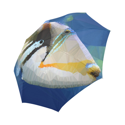 Reef Fish Low Poly Geometric Polygon Art Auto-Foldable Umbrella (Model U04)