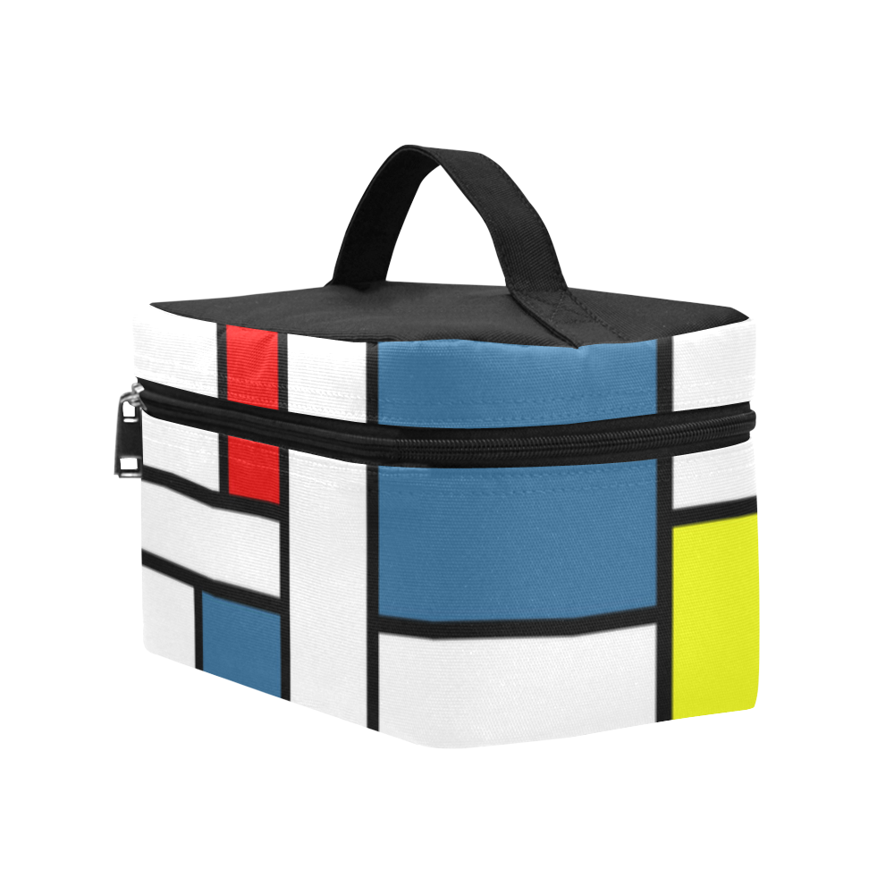 Mondrian style design Cosmetic Bag/Large (Model 1658)