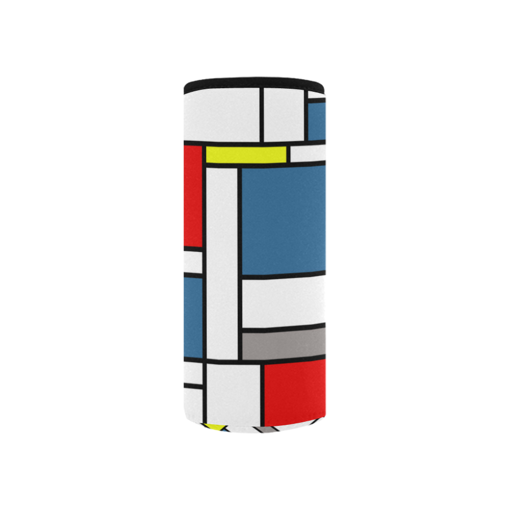 Mondrian style design Neoprene Water Bottle Pouch/Small