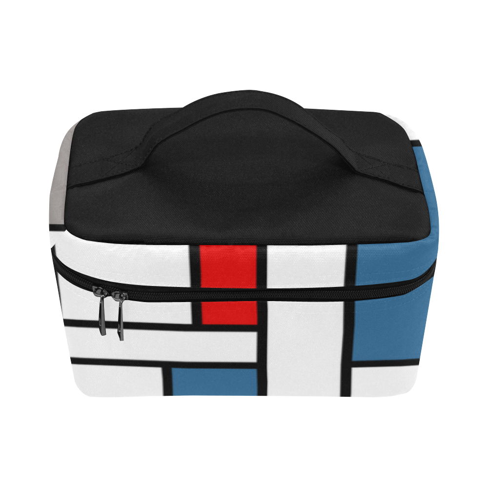 Mondrian style design Cosmetic Bag/Large (Model 1658)