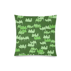 camelflage green Custom Zippered Pillow Case 20"x20"(Twin Sides)
