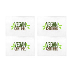 Vegan Certified Placemats Placemat 12’’ x 18’’ (Set of 4)