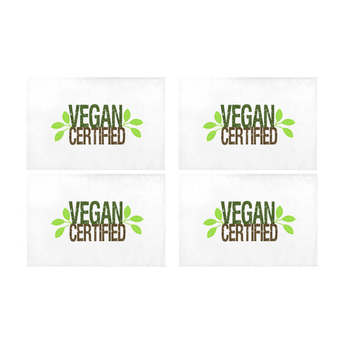 Vegan Certified Placemats Placemat 12’’ x 18’’ (Set of 4)
