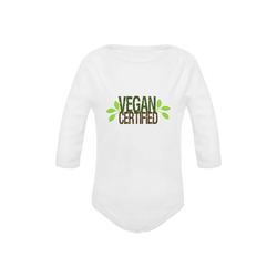Vegan Certified Onesie Baby Powder Organic Long Sleeve One Piece (Model T27)