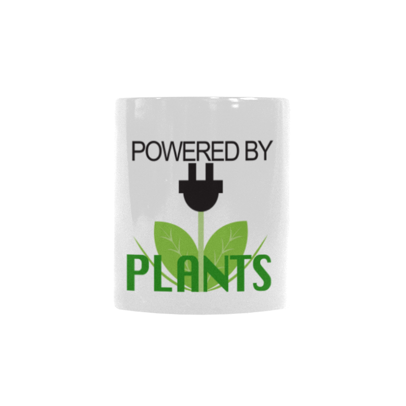 Powered By Plant Heat Changing Mug Custom Morphing Mug