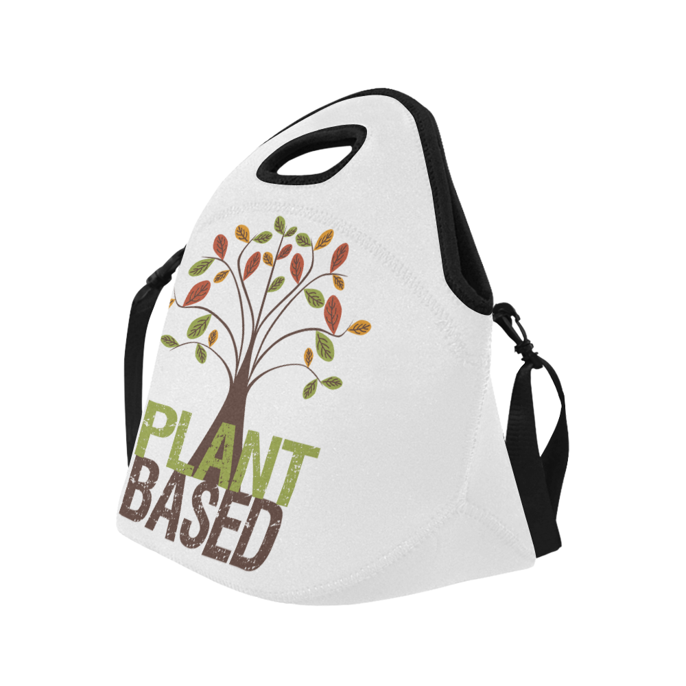 Plant Based Tree Lunch Bag Neoprene Lunch Bag/Large (Model 1669)