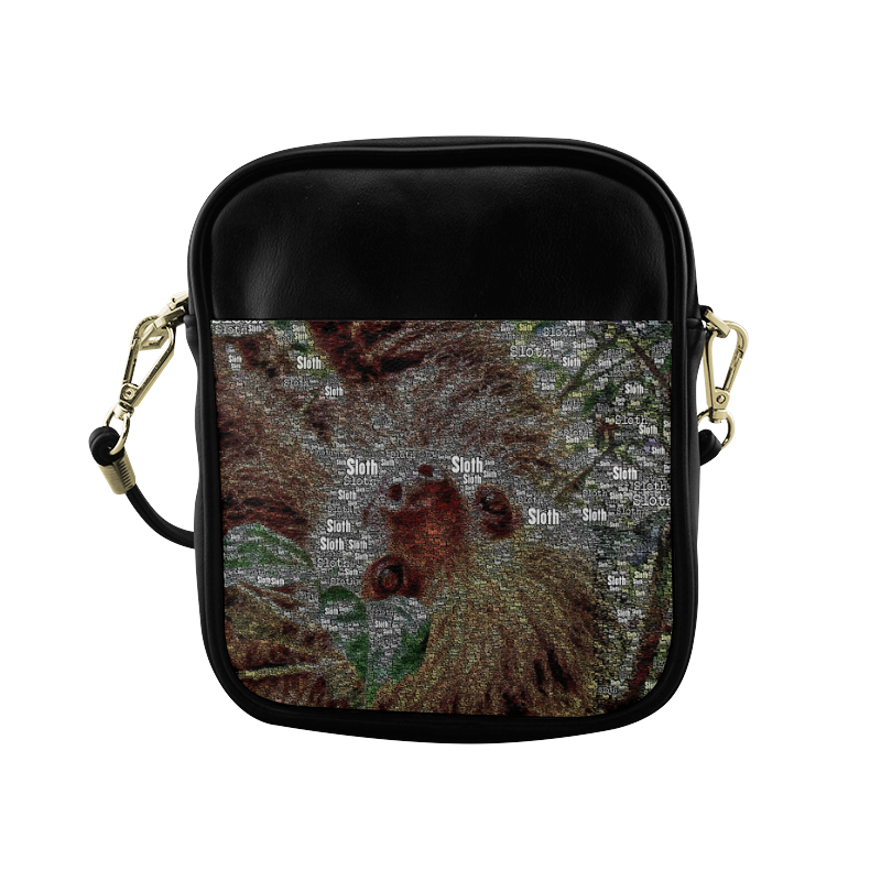 WordArt Sloth by FeelGood Sling Bag (Model 1627)