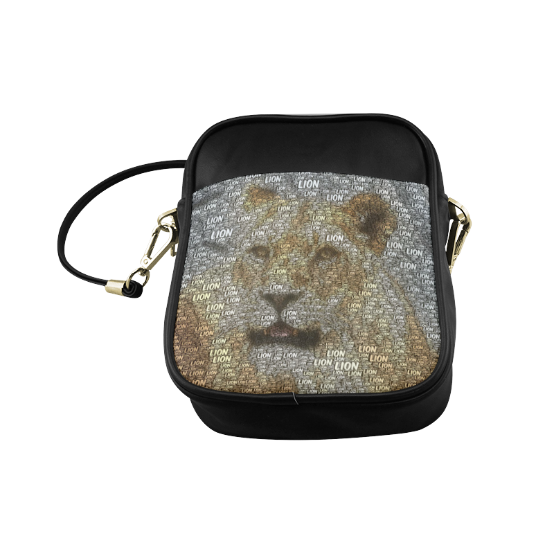 WordArt Lion by FeelGood Sling Bag (Model 1627)