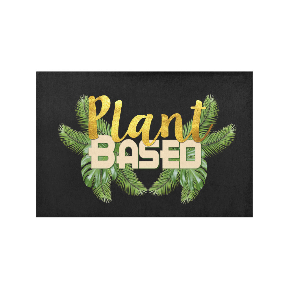 Tropical Plant Base Placemats Placemat 12’’ x 18’’ (Set of 4)
