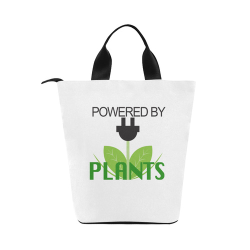 Powered by Plants Lunch Tote Nylon Lunch Tote Bag (Model 1670)
