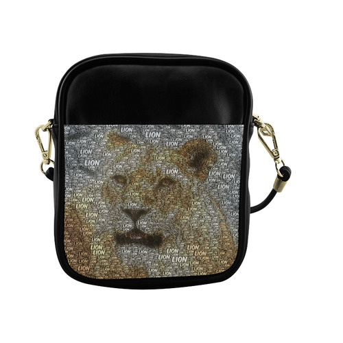 WordArt Lion by FeelGood Sling Bag (Model 1627)
