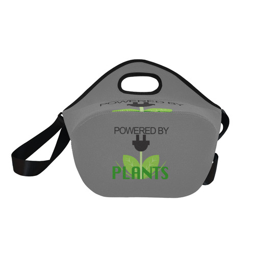 Powered by Plants Plug Lunch Bag Neoprene Lunch Bag/Large (Model 1669)