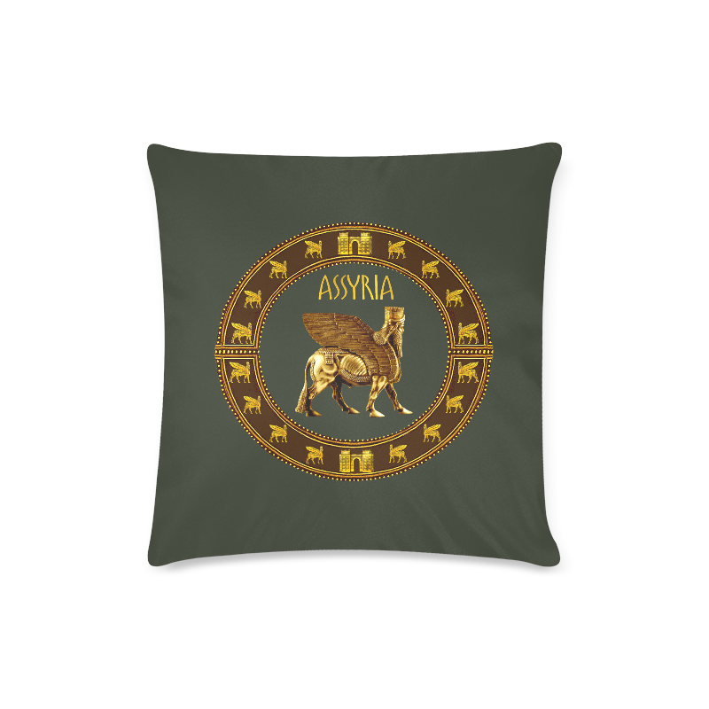 Lamassu Circle Pillow Case II Custom Zippered Pillow Case 16"x16"(Twin Sides)