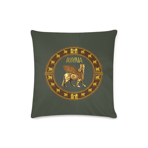 Lamassu Circle Pillow Case II Custom Zippered Pillow Case 16"x16"(Twin Sides)