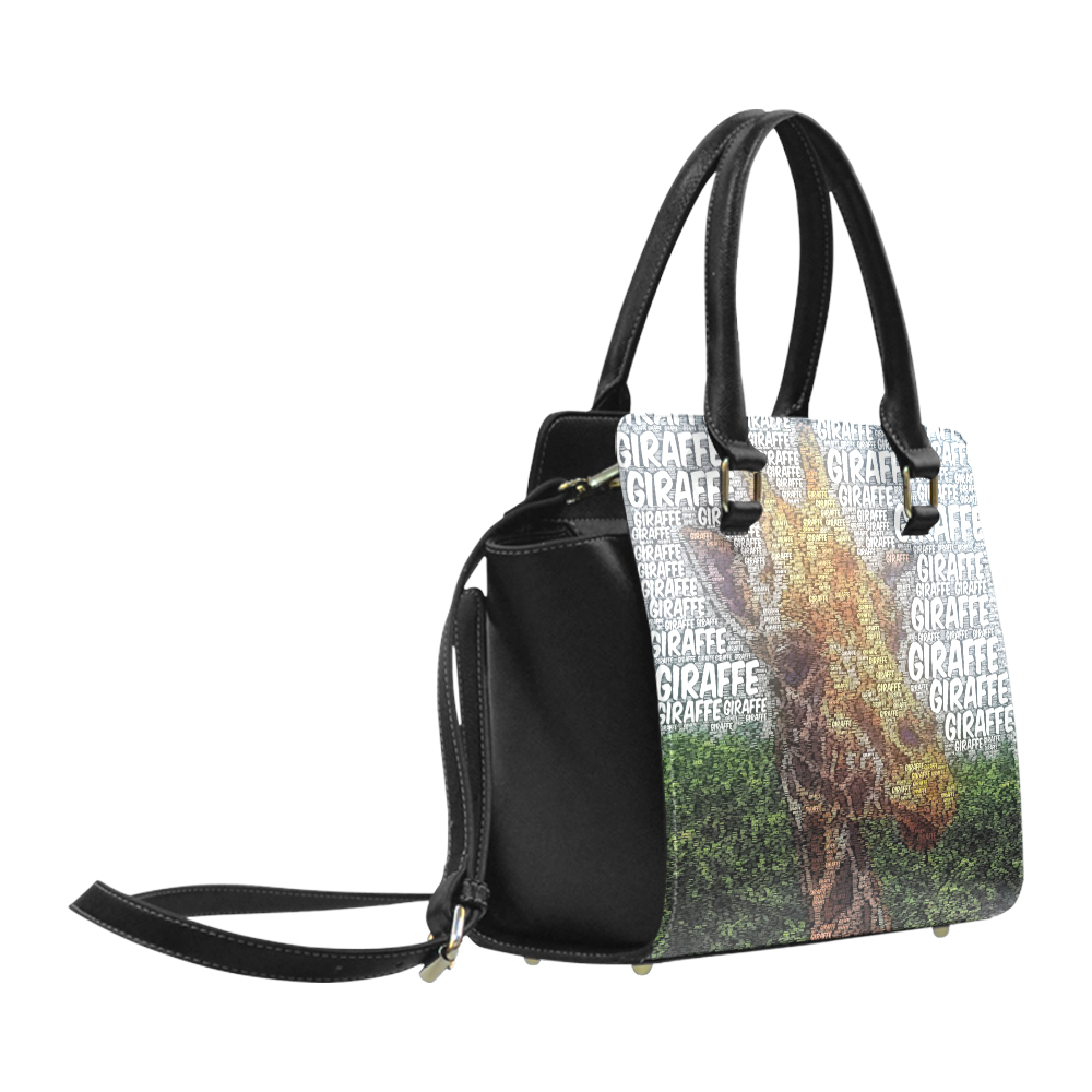 WordArt Giraffe by FeelGood Classic Shoulder Handbag (Model 1653)