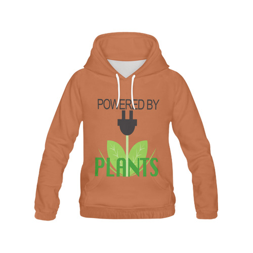 Powered By Plants Hoodie All Over Print Hoodie for Men (USA Size) (Model H13)