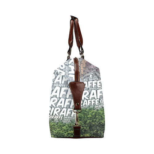 WordArt Giraffe by FeelGood Classic Travel Bag (Model 1643) Remake