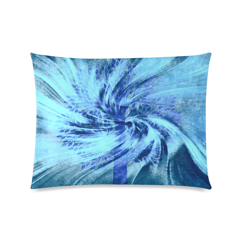 Abstract blue tree Custom Picture Pillow Case 20"x26" (one side)
