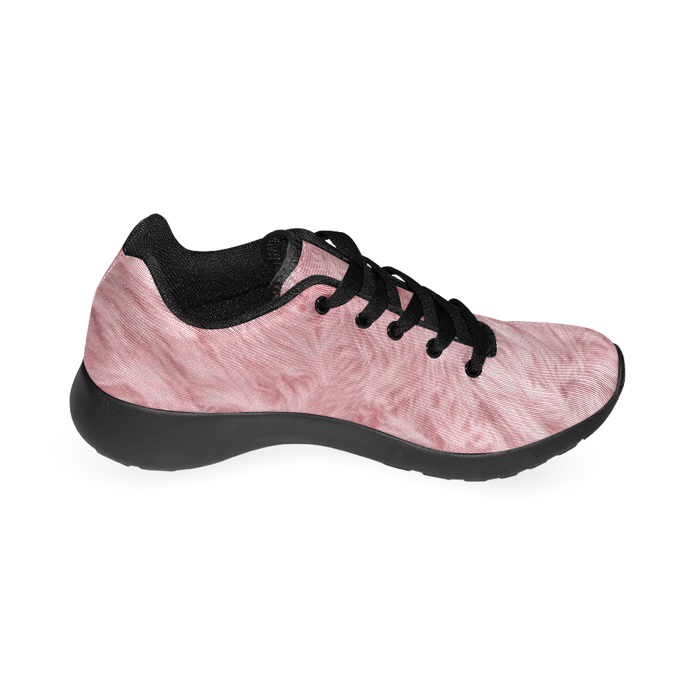 pink fur Kid's Running Shoes (Model 020)