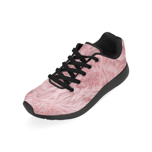 pink fur Kid's Running Shoes (Model 020)