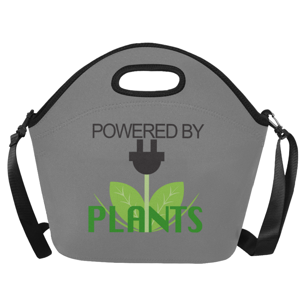 Powered by Plants Plug Lunch Bag Neoprene Lunch Bag/Large (Model 1669)