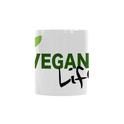 Vegan Life Heat Changing Mug Custom Morphing Mug