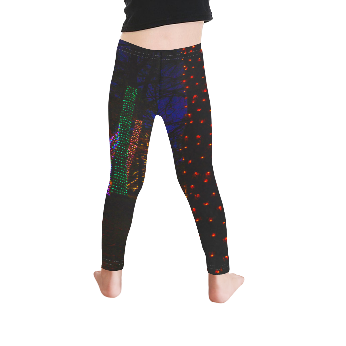 LIGHTZ INNA FOREST Kid's Ankle Length Leggings (Model L06)