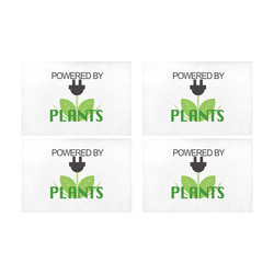 Powered by Plants Placemats Placemat 12’’ x 18’’ (Set of 4)