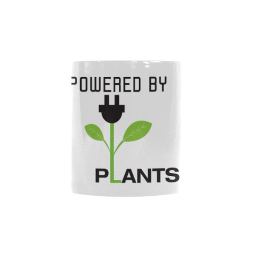 Powered by Plants Plug Heat Changing Mug Custom Morphing Mug