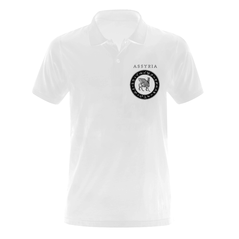Lamassu Logo Men's Polo Shirt Men's Polo Shirt (Model T24)