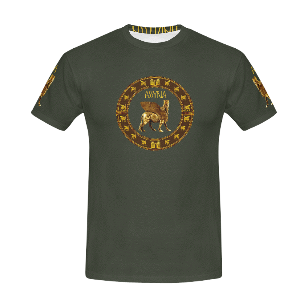 Lamassu Circle T-Shirt All Over Print T-Shirt for Men (USA Size) (Model T40)