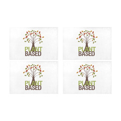 Plant Based Tree Placemats Placemat 12’’ x 18’’ (Set of 4)