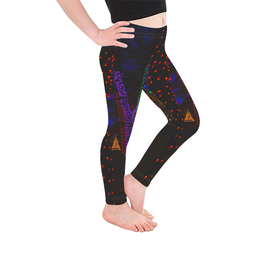 LIGHTZ INNA FOREST Kid's Ankle Length Leggings (Model L06)