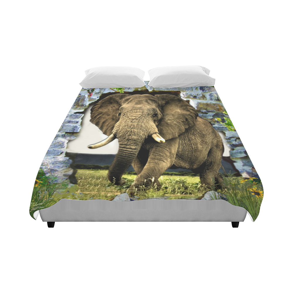 African elephant Duvet Cover 86"x70" ( All-over-print)