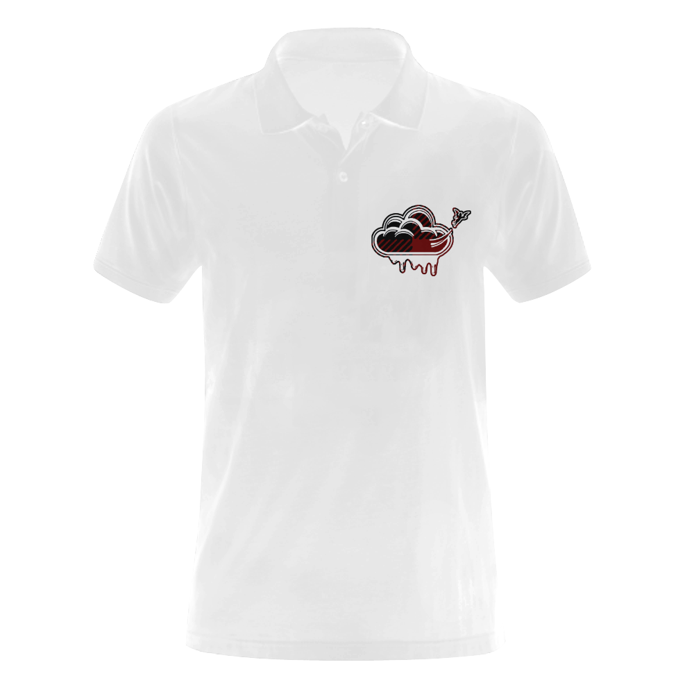 LumberDrip Polo x Pac blaze Men's Polo Shirt (Model T24)