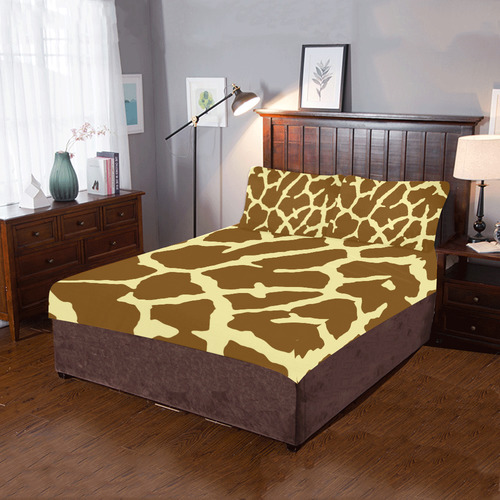 Giraffe Print 3-Piece Bedding Set