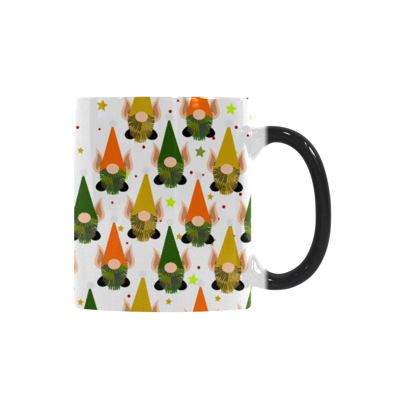 Christmas Gnomes and Santa Custom Morphing Mug