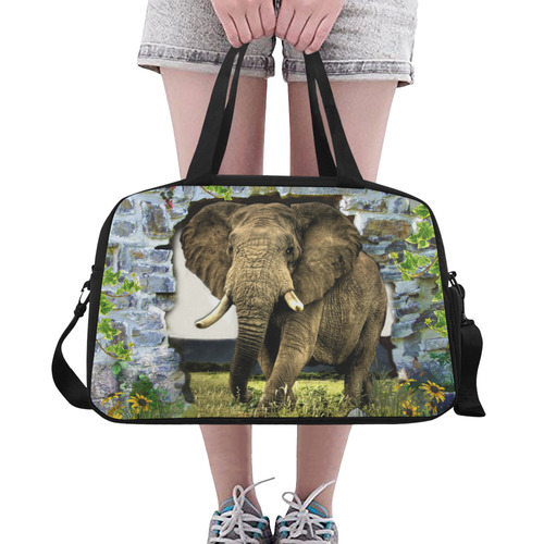 African elephant Fitness Handbag (Model 1671)