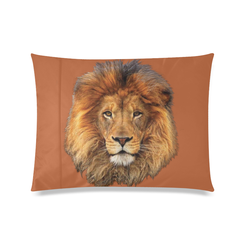 Male Lion of Africa Custom Zippered Pillow Case 20"x26"(Twin Sides)