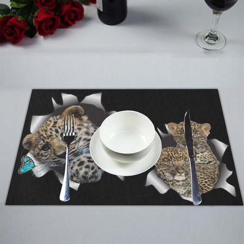 baby cheetahs Placemat 14’’ x 19’’ (Set of 6)