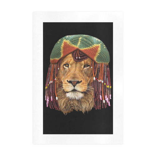 lion retaferian Art Print 19‘’x28‘’