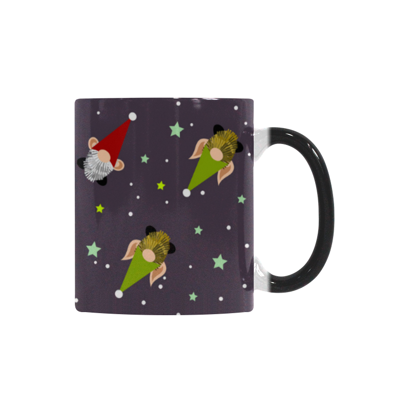 Christmas Gnomes - Gray Custom Morphing Mug