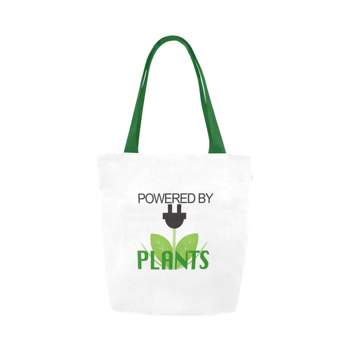 Powered By Plants Tote Bag Canvas Tote Bag (Model 1657)