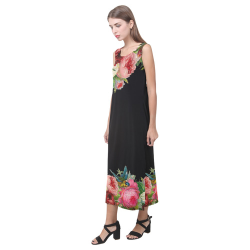 Vintage Rose Phaedra Sleeveless Open Fork Long Dress (Model D08)
