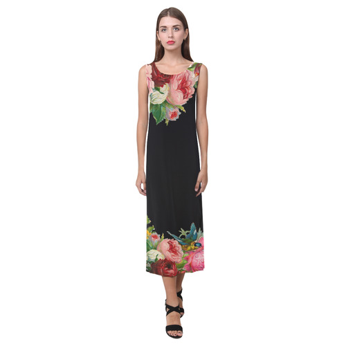 Vintage Rose Phaedra Sleeveless Open Fork Long Dress (Model D08)