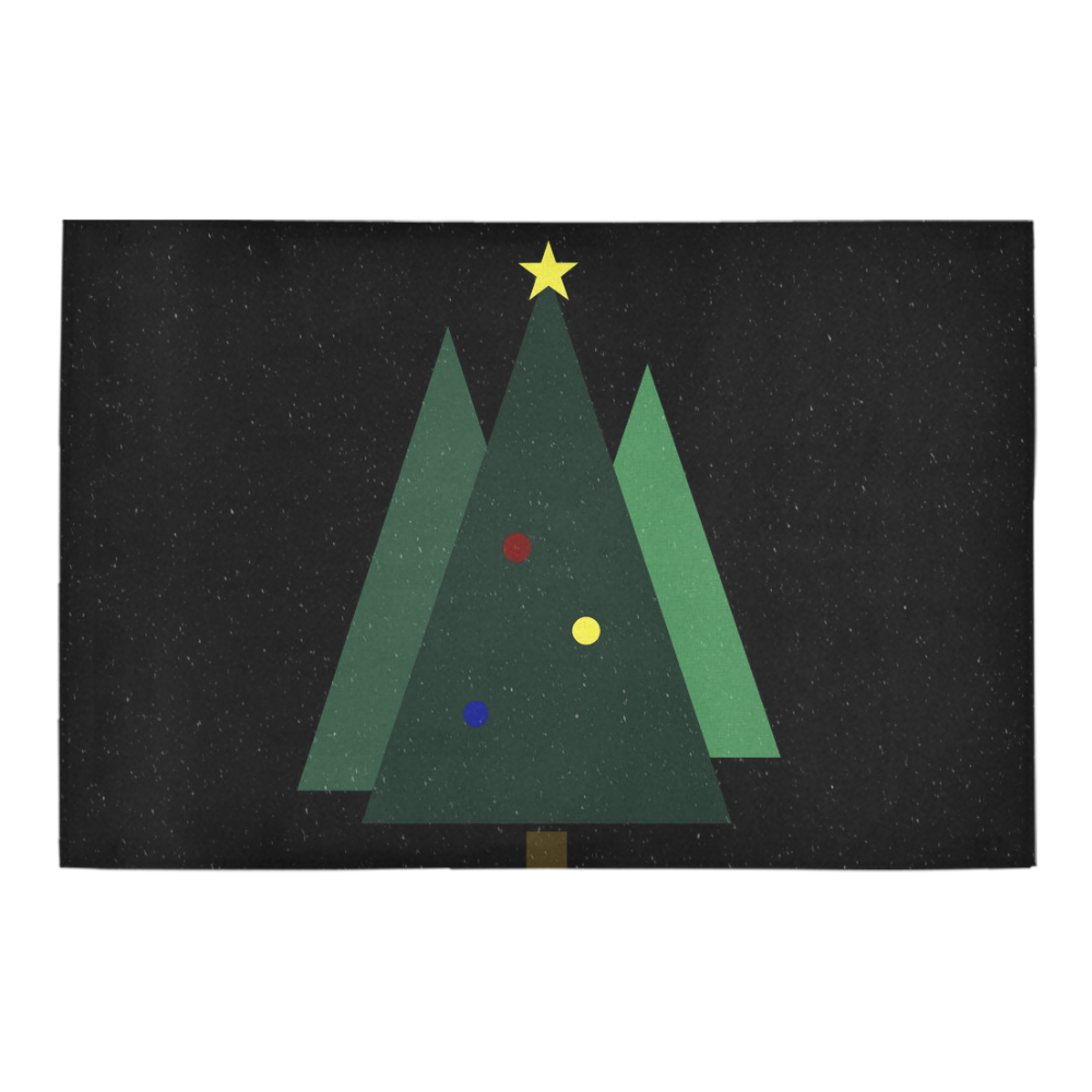Christmas Tree Azalea Doormat 24" x 16" (Sponge Material)