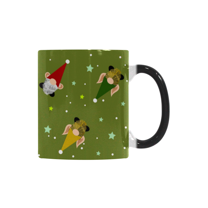 Christmas Gnomes - Green v2 Custom Morphing Mug